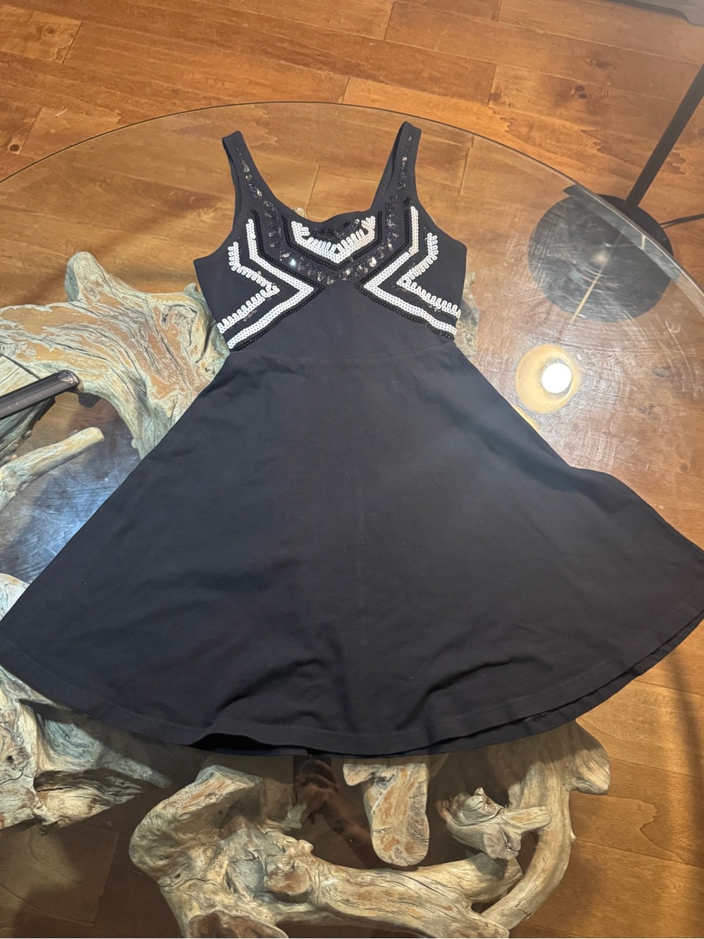 Y2K Sequins Skater Dress